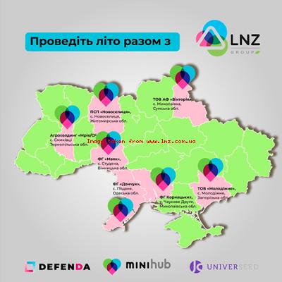 Компанія LNZ Group запрошує відвідати Mini hub у різних регіонах України